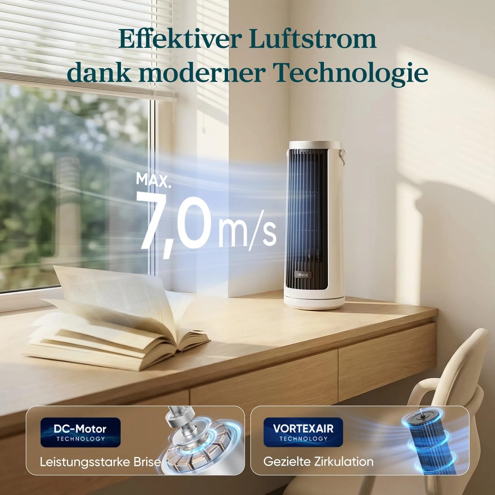 Levoit Windi Mini Tischventilator für Schreibtisch & Nachttisch - Image 3